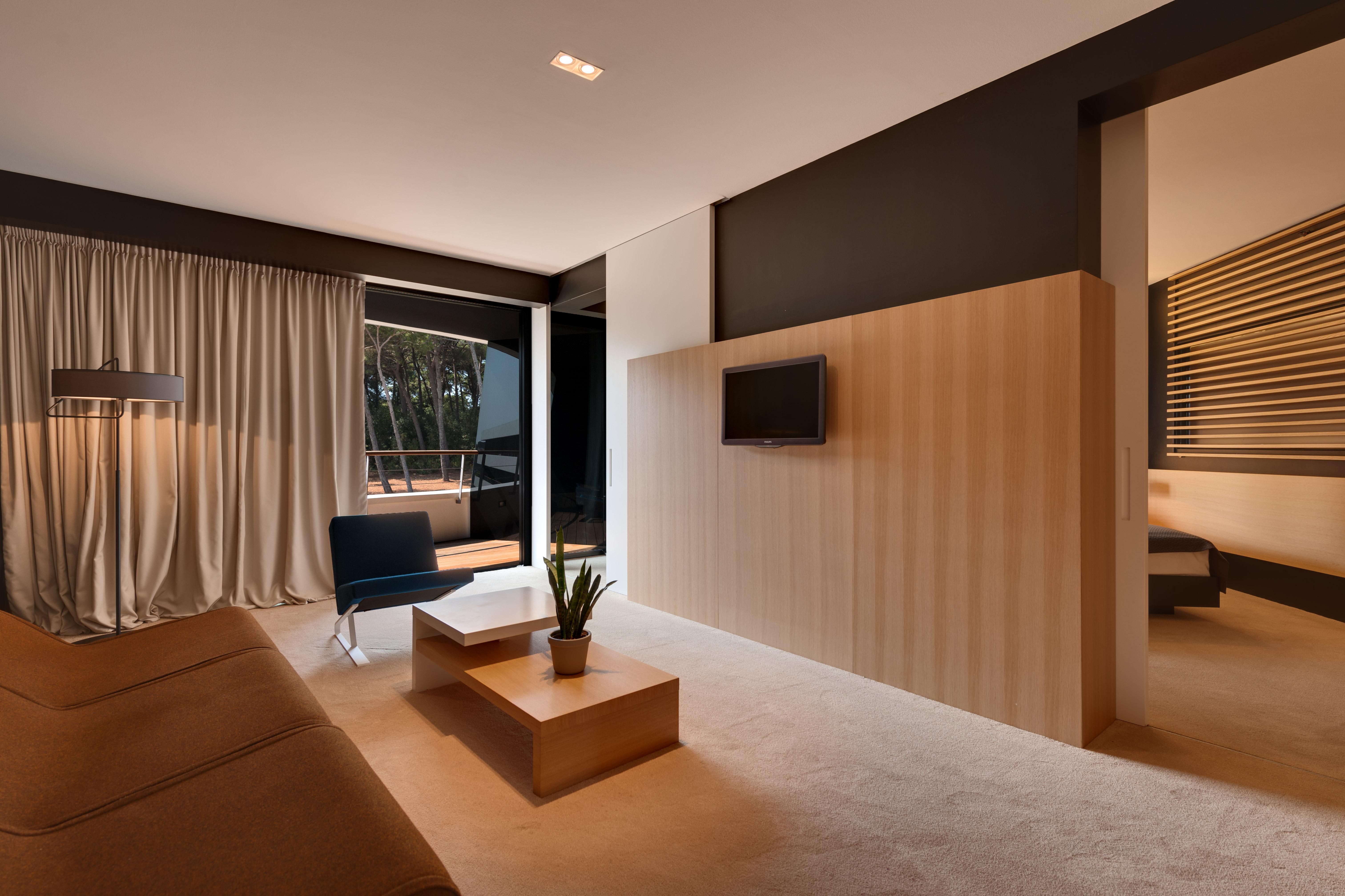 Lone Hotel By Maistra Collection Rovigno Esterno foto A 3D rendering of a hotel room